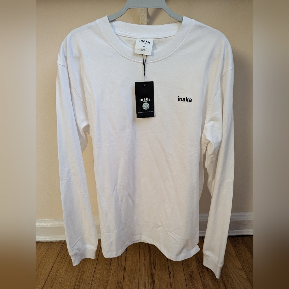 Inaka Power Basics White Tee Long Sleeve